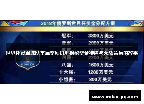 世界杯冠军球队丰厚奖励机制揭秘奖金待遇与荣耀背后的故事